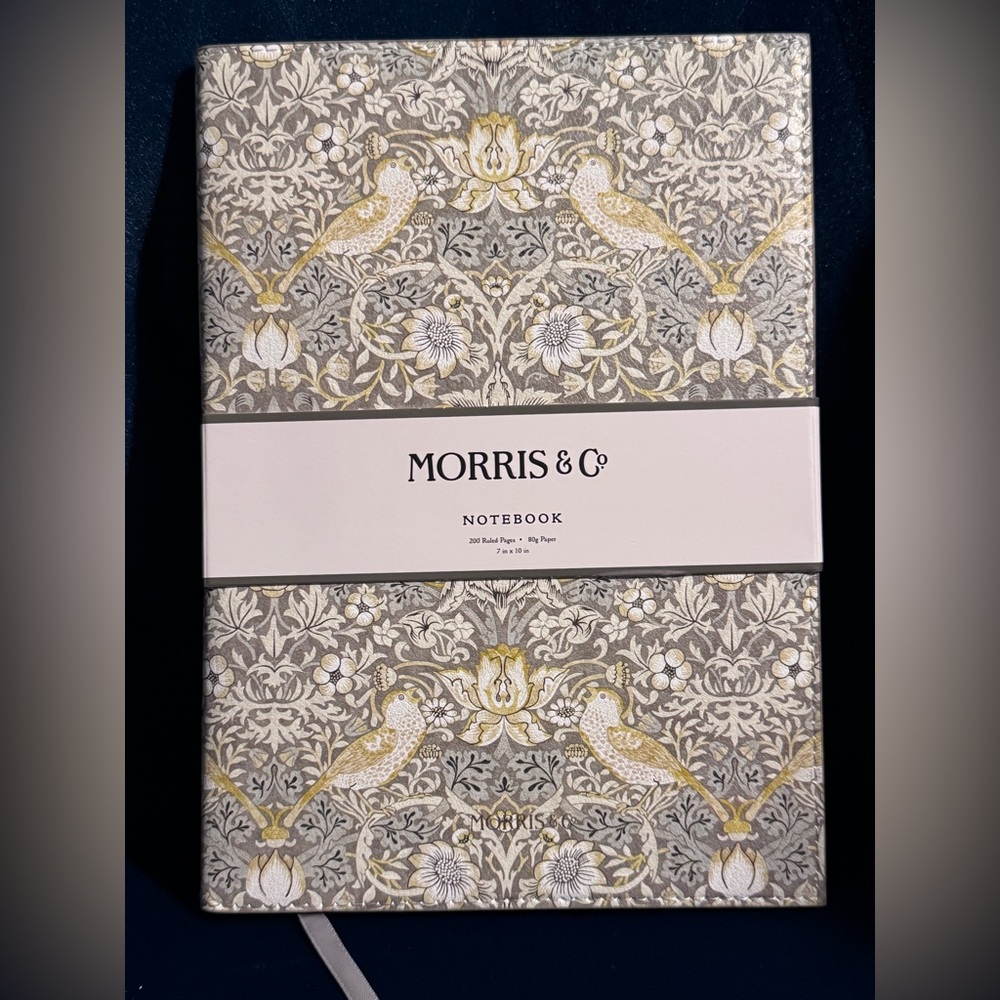 Morris & Co. Faux Leather Reusable Journal Cover & 200 lined page journal 7x10”